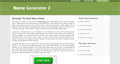 Desktop Screenshot of namegenerator2.com