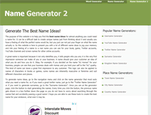 Tablet Screenshot of namegenerator2.com